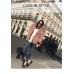 High-collar Puffer Bomber Style Jacket with Adjustable Hood - 8023
